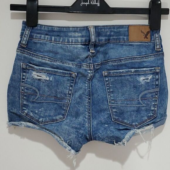 American Eagle super stretch high rise jean shorts - Picture 3 of 8